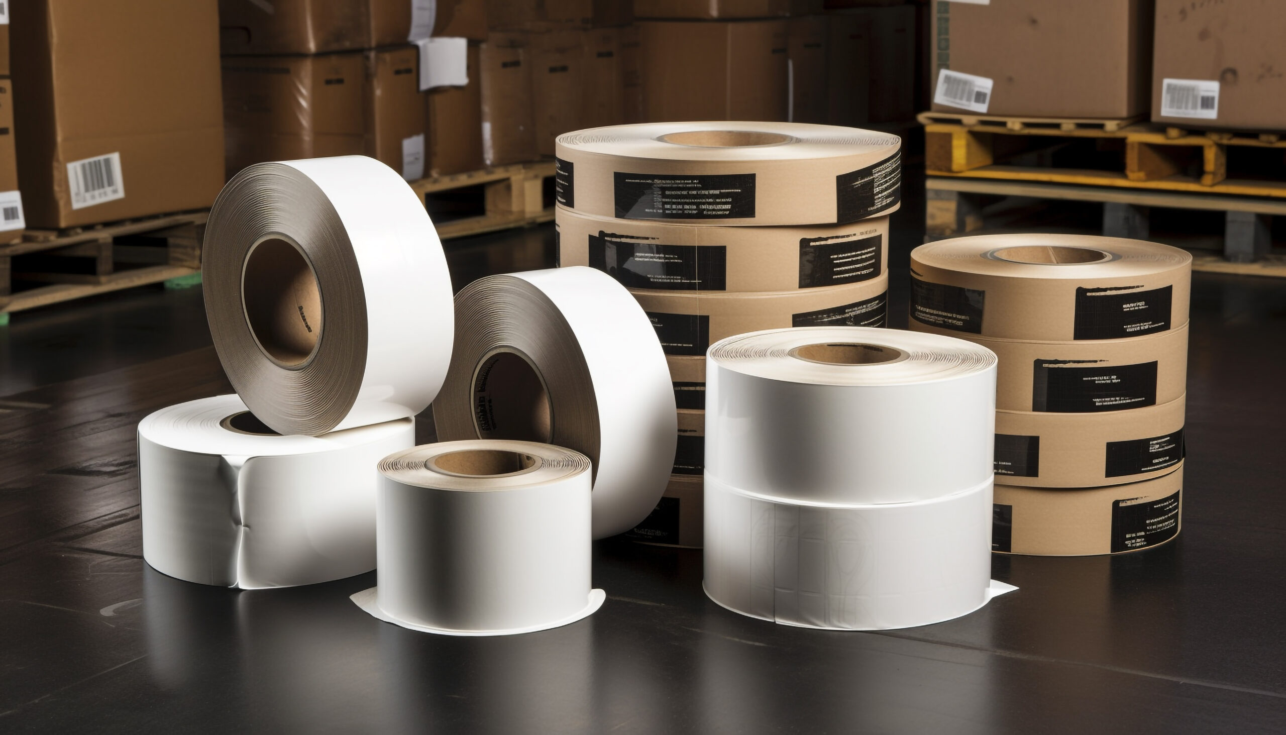 printed packaging tapes, logos